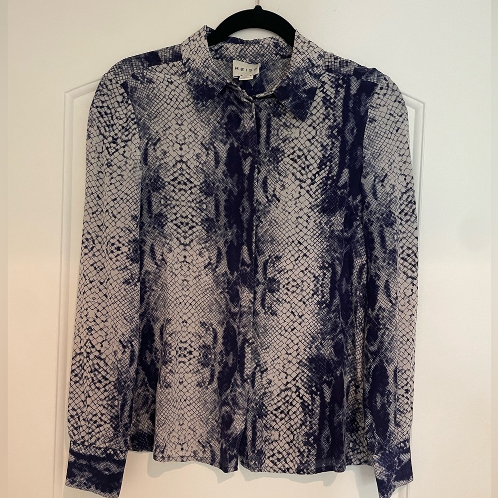 Reiss silk shirt snake print